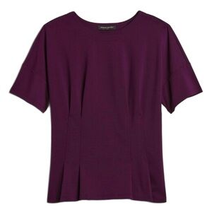 Banana Republic Factory Women's Rich Plum Short Sleeve Tee